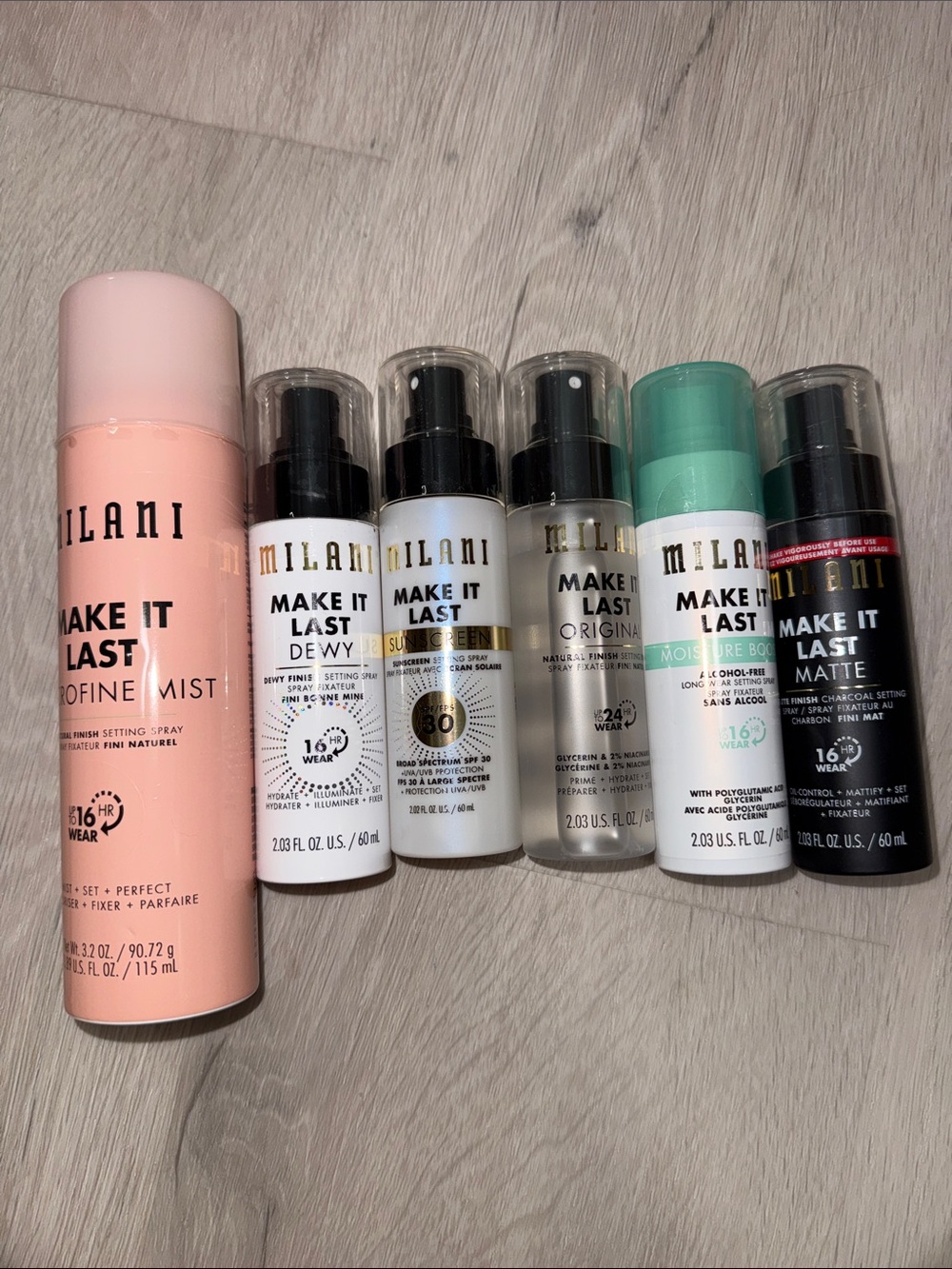 Milani Make It Last Setting Spray bundle